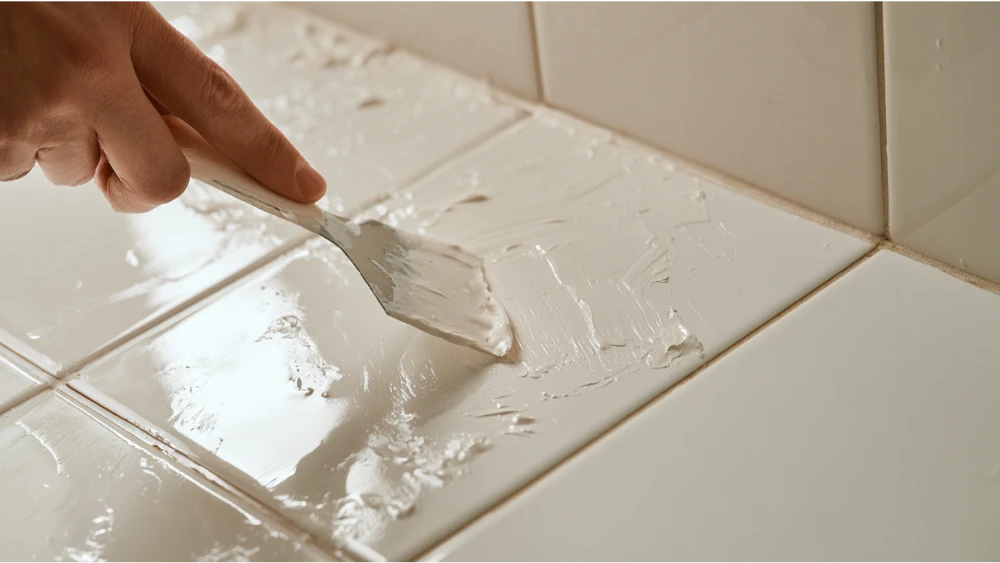 Removing paint from tile without damaging the tile underneath