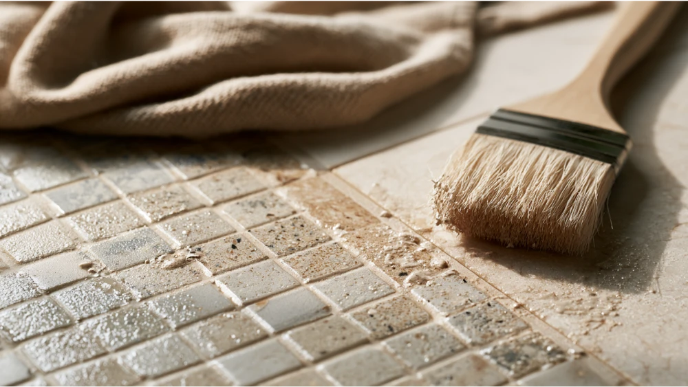 Protecting delicate tile surfaces during paint removal