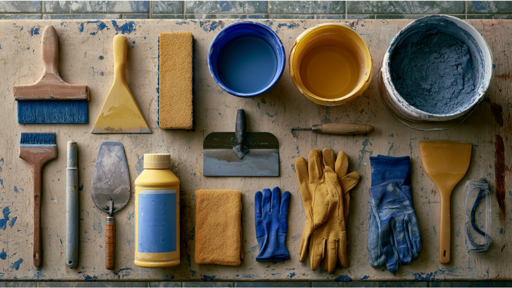 Comparison of sanded, unsanded and epoxy grout with different tile materials.