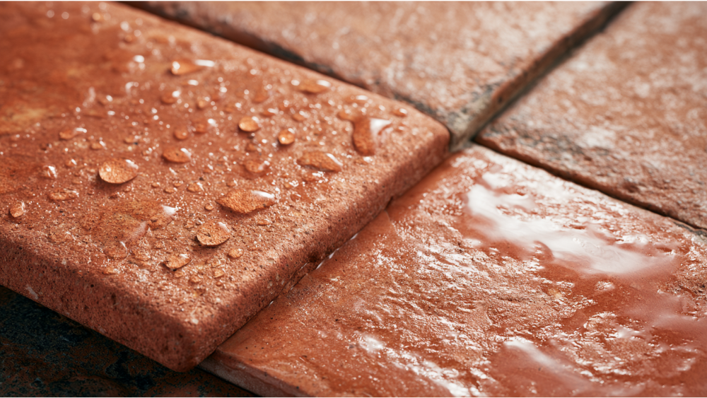 Water Drop Test for Terracotta Tile Sealer